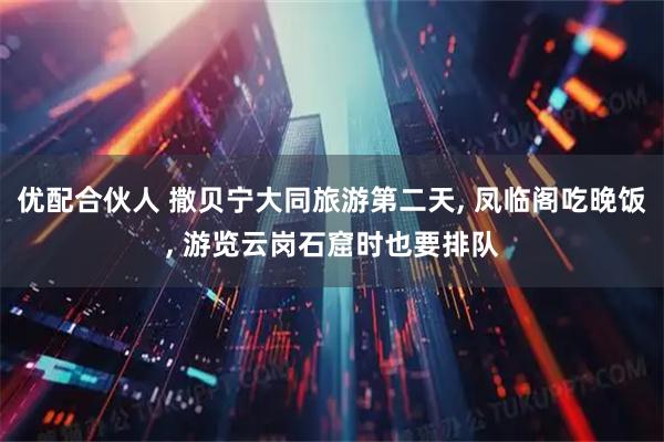 优配合伙人 撒贝宁大同旅游第二天, 凤临阁吃晚饭, 游览云岗石窟时也要排队